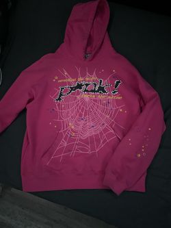 Pink sp5der hoodie