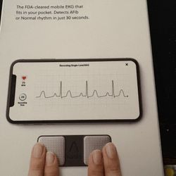 AliveCor KardiaMobile, a mobile EKG device. 	FDA-cleared, single-lead EKG monitor that works with a smartphone.  	•	The device detects Atri