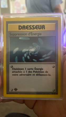 Pokémon Suppression d'Énergie French Base Set Card