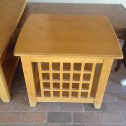 Solid wood coffee table set