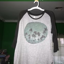 Black and Grey Baseball Tee