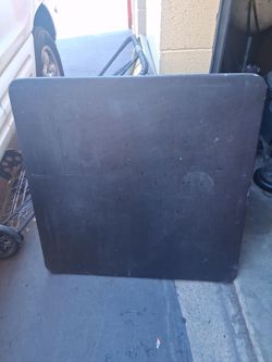 Black Plastic Folding Table Top
