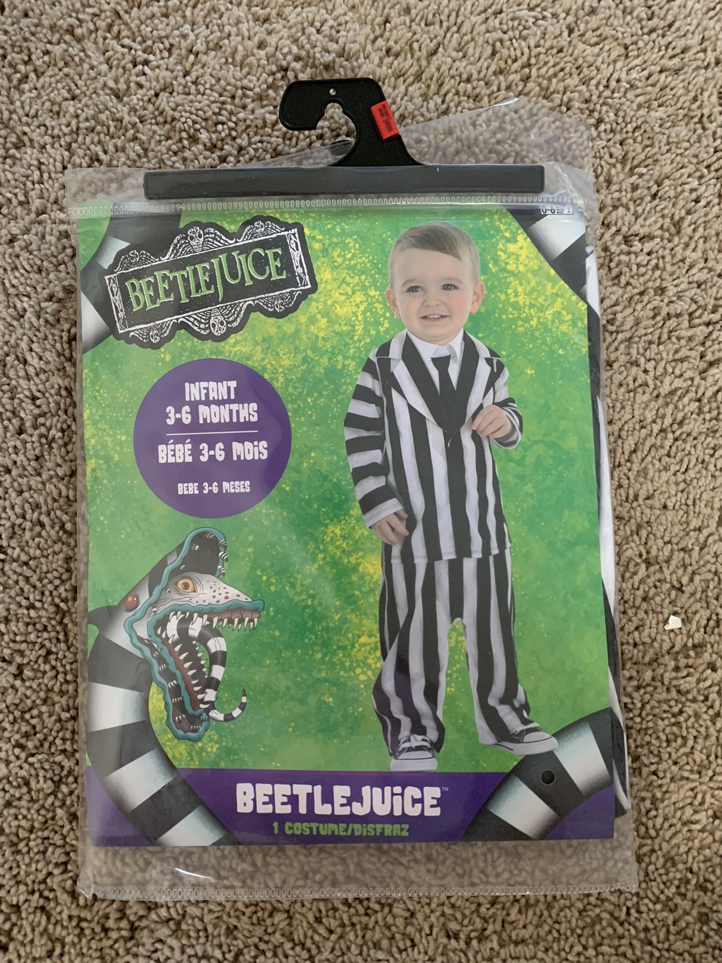 Beetle Juice Baby Halloween Costume Suit 