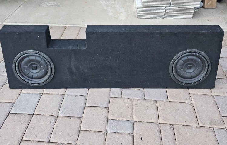 2001-2014 F250 SUBWOOFER BOX WITH 2 10' KICKERS
