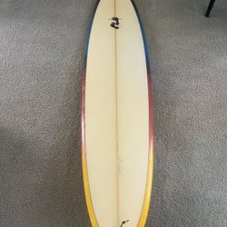 7’10” Funboard.  Surfboard  Ready For The Ocean Today!