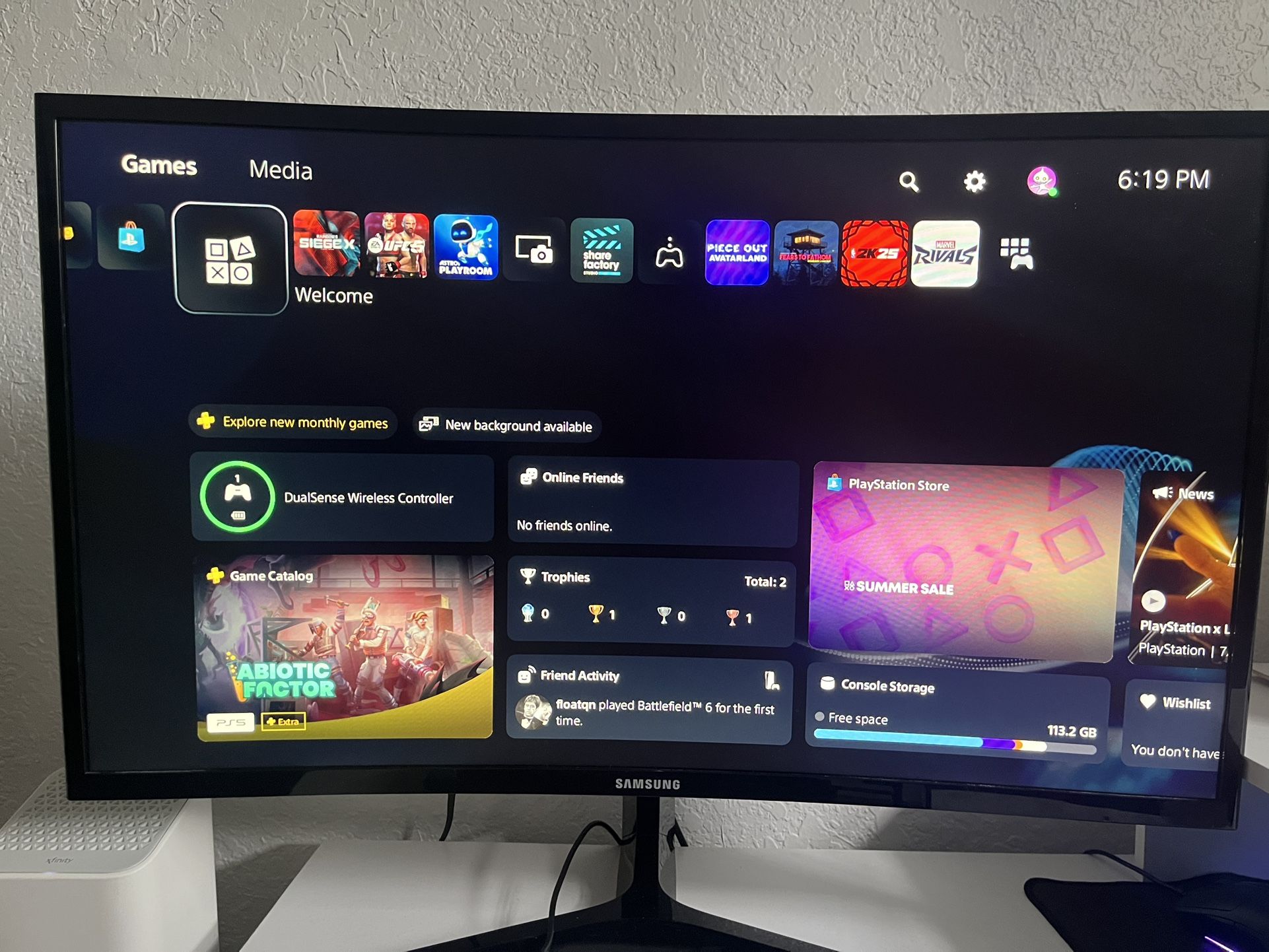 Samsung curved 27inch 60hz monitor