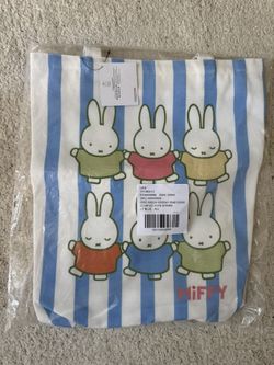 Miffy UO Exclusive Striped Tote Bag