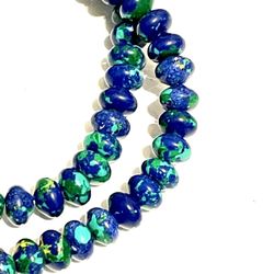 Strand Of Azurite-Malachite Beads 