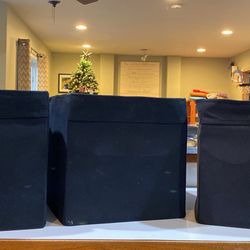 3 ikea collapsible fabric storage cubes-black