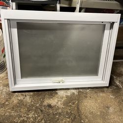 White Tilt Out Window