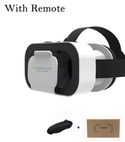 Shinecon 3D VR Glasses Virtual Reality Viar Goggles Headset Devices Smart Helmet Lenses For Cell Phone Mobile Smartphones Viewer