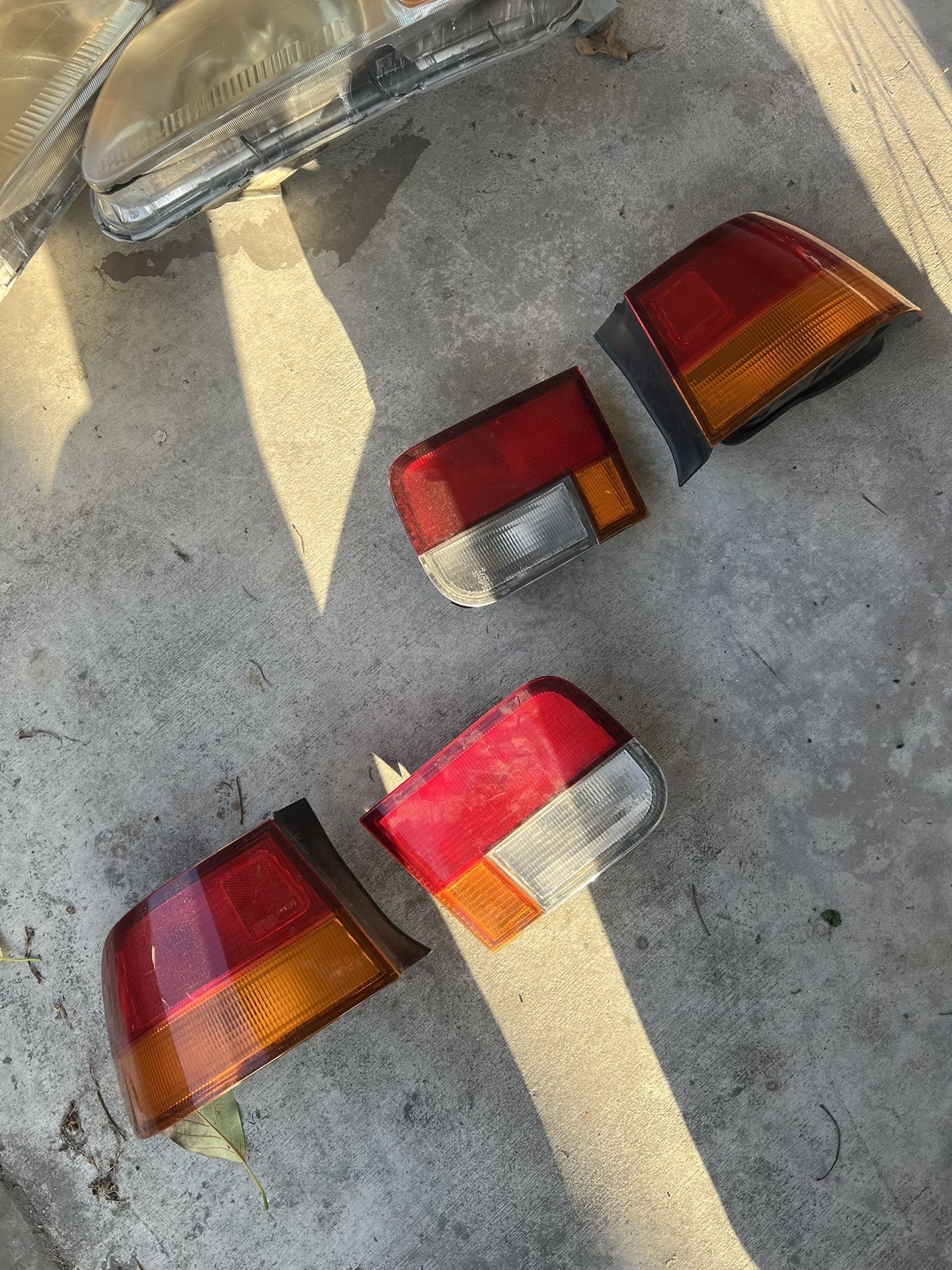 96-98 Honda Civic OEM coupe amber taillights