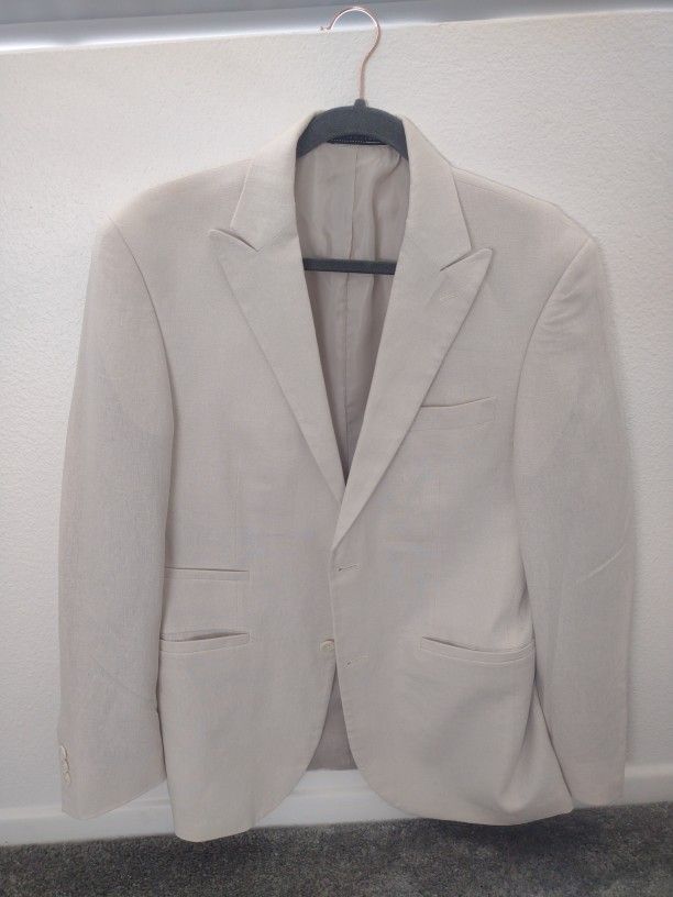 Men’s Classic Beige Suit Jacket