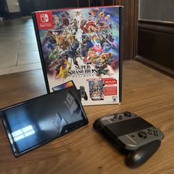 Super Smash Brothers Nintendo Switch OLED Version With Extras