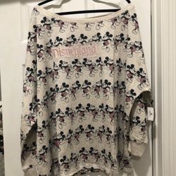 NWT Disneyland mickey mouse shirt top 3X  Size 3X  Material: 65% polyester, 35% rayon
