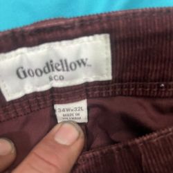 Corduroy jeans, size 34