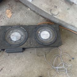 Dual 12” Subwoofers & box