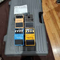 Four Electric Guitar Pedals $210