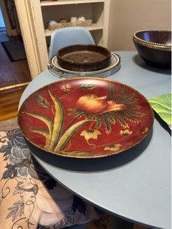 LARGE GORGEOUS CERAMIC PLATE
