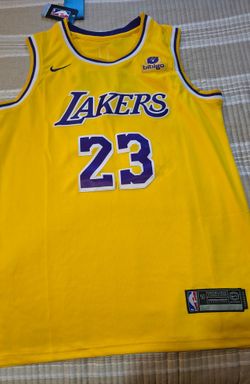 ):LA Lakers LeBron James Jersey Size 50 - Brand New