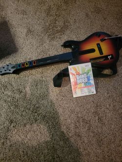Wii Guitar Hero with Game