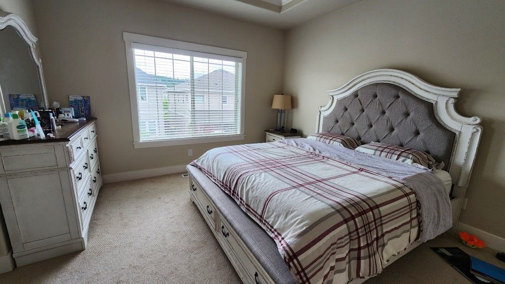 King Bedroom Set - Ashley + Tempur + UGG - Luxury Condition!