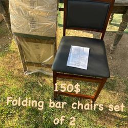 Folding Bar Chair Set