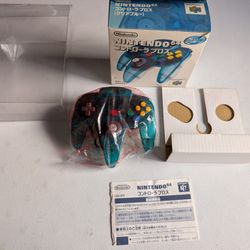 CIB Ice Blue Nintendo 64 Controller 