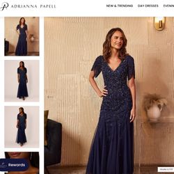 Adrianna Papell Formal Ball Gown - Size 16