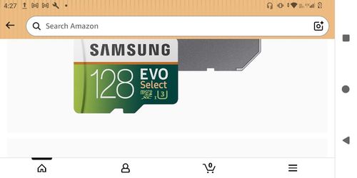 128 Samsung Evo SD card for storage and cell phone tablets or any device that takes an SD card this one really works great