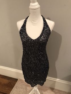 Designer Sequined Cocktails Dress (small)