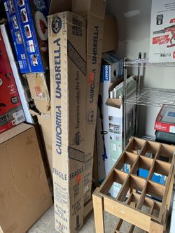 7.5 ft. Bronze Aluminum Pole Fiberglass Ribs Market Collar Tilt Crank Lift Outdoor Patio Umbrella in Beige Sunbrella