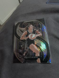 Silver party prizm Veronica Burton wnba card