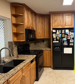 Honey Oak Kitchen Cabinets Full Set