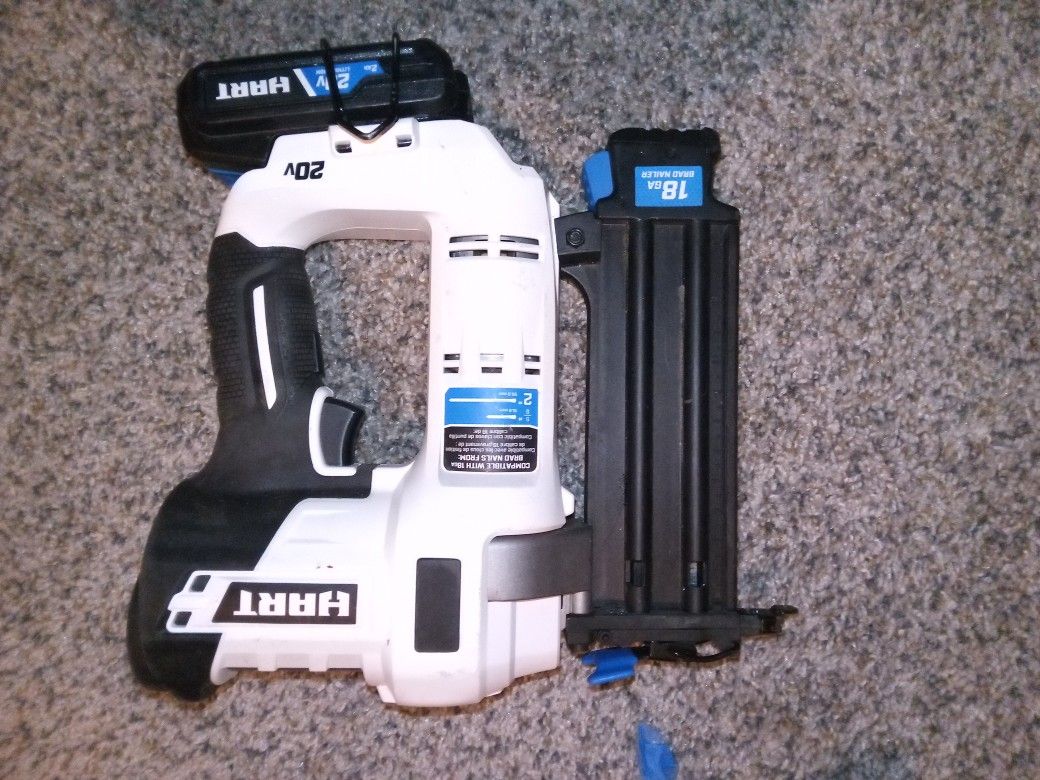Hart 20V 18GA 2" Brad Nailer Kit ·