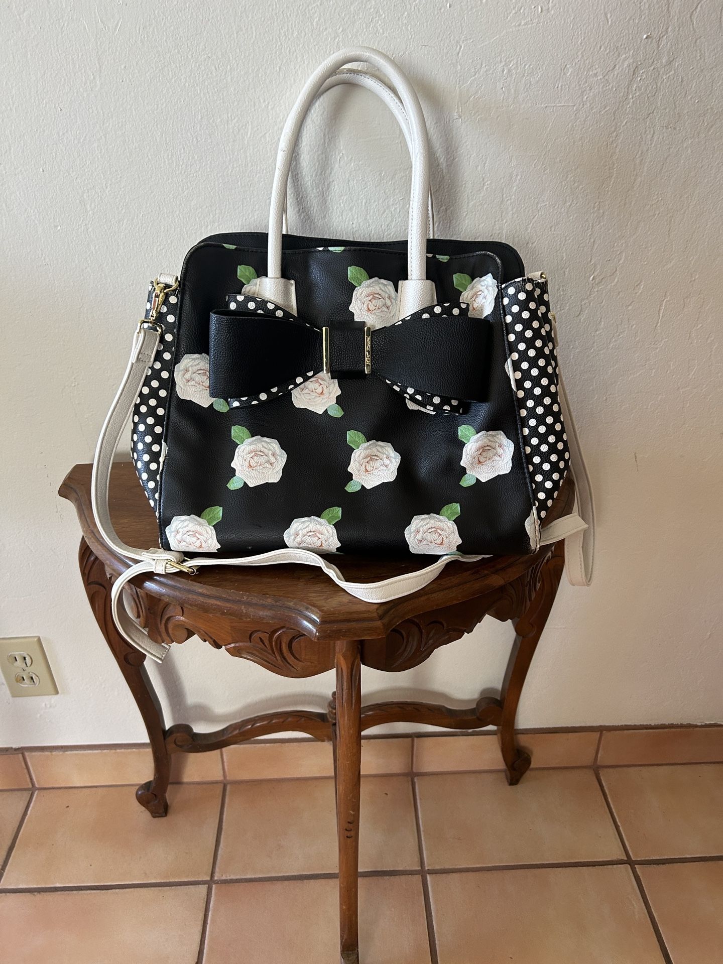Betsy Johnson Floral Tote Bag