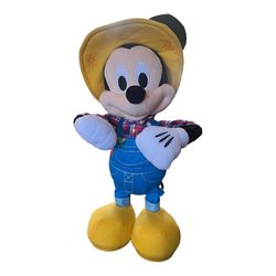 Disney  Mickey Mouse E-I-Oh! Sing- Dance Farmer Mickey Mouse Plush Toy