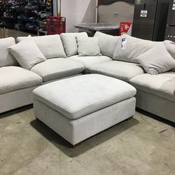 6pc Fabric Sectional