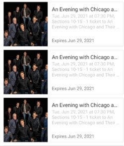 Tickets / Chicago