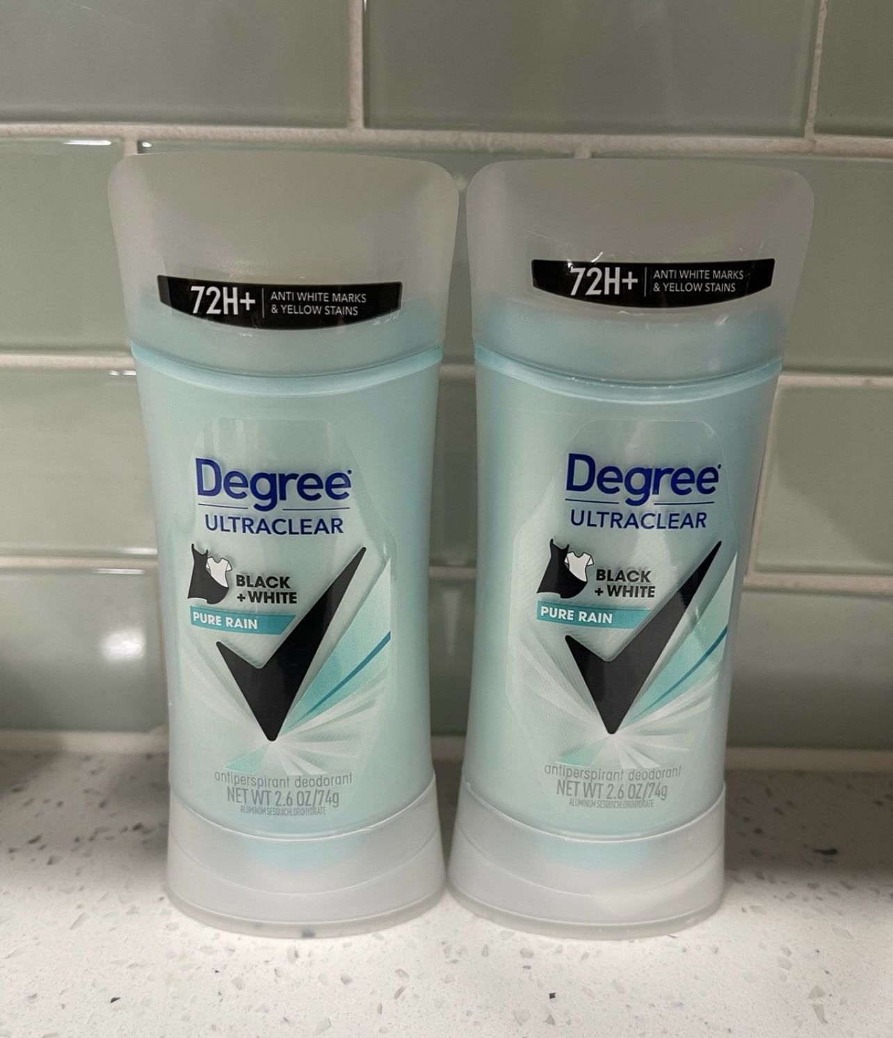 Set of 2 Degree Ultraclear Pure Rain Deodorant 2.6 oz