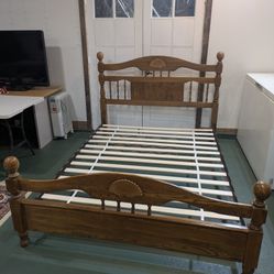 Queen Size Oak Bed Frame