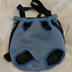 Pet Carrier Backpack, Chest Carrier, - XL, Blue (NEW)