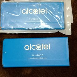 2 Alcatel Batteries LOT Genuine OEM. TLi028C7. Smartphone Batteries