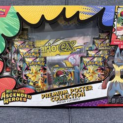  Pokemon Ascended Heroes Poster Collection Mega Lucario 