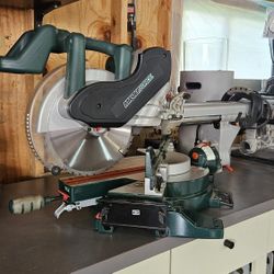 Master Force 12" Dual Bevel Laser Slide Compound Miter Saw 