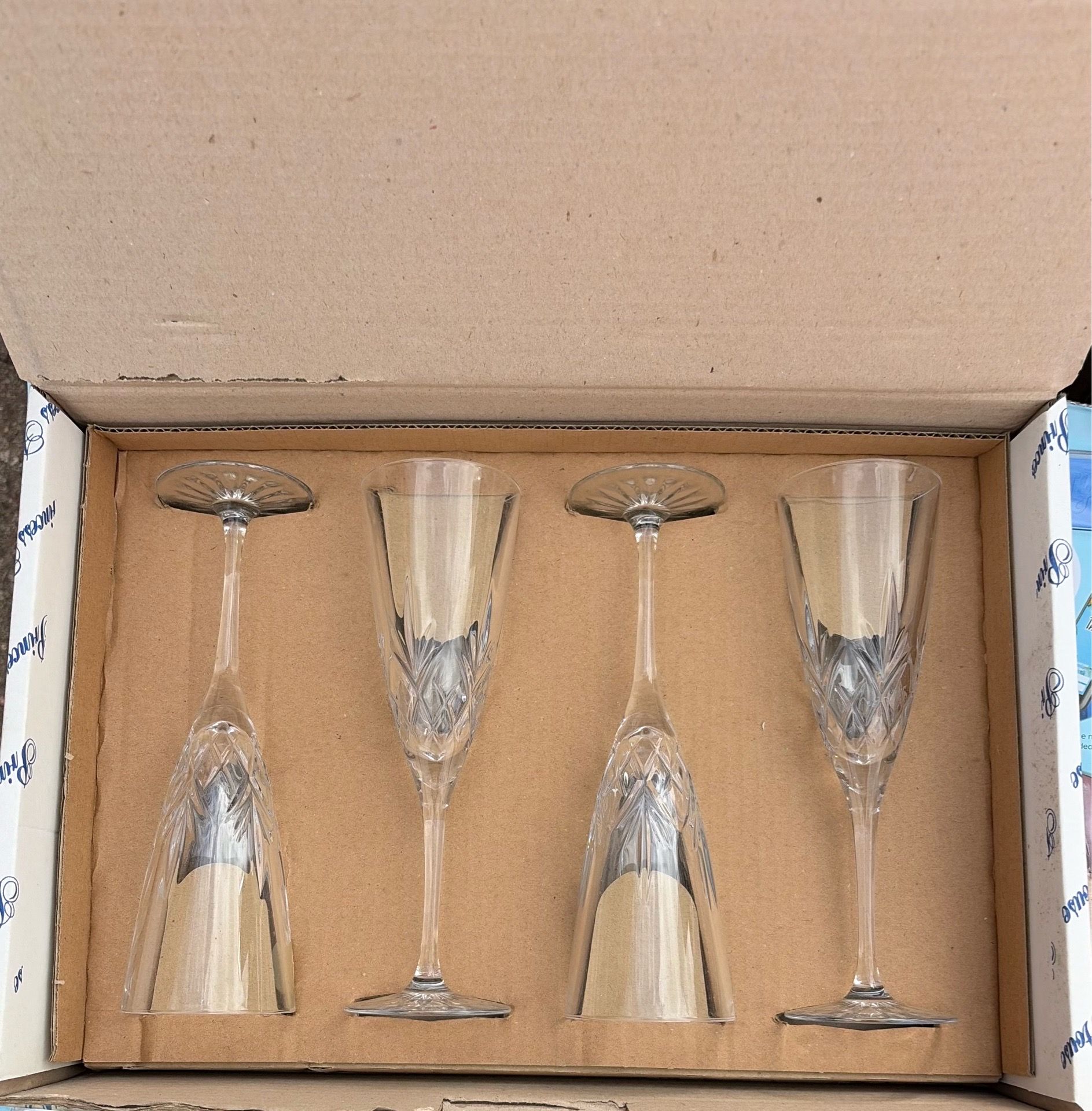 Princess House champagne glass cups