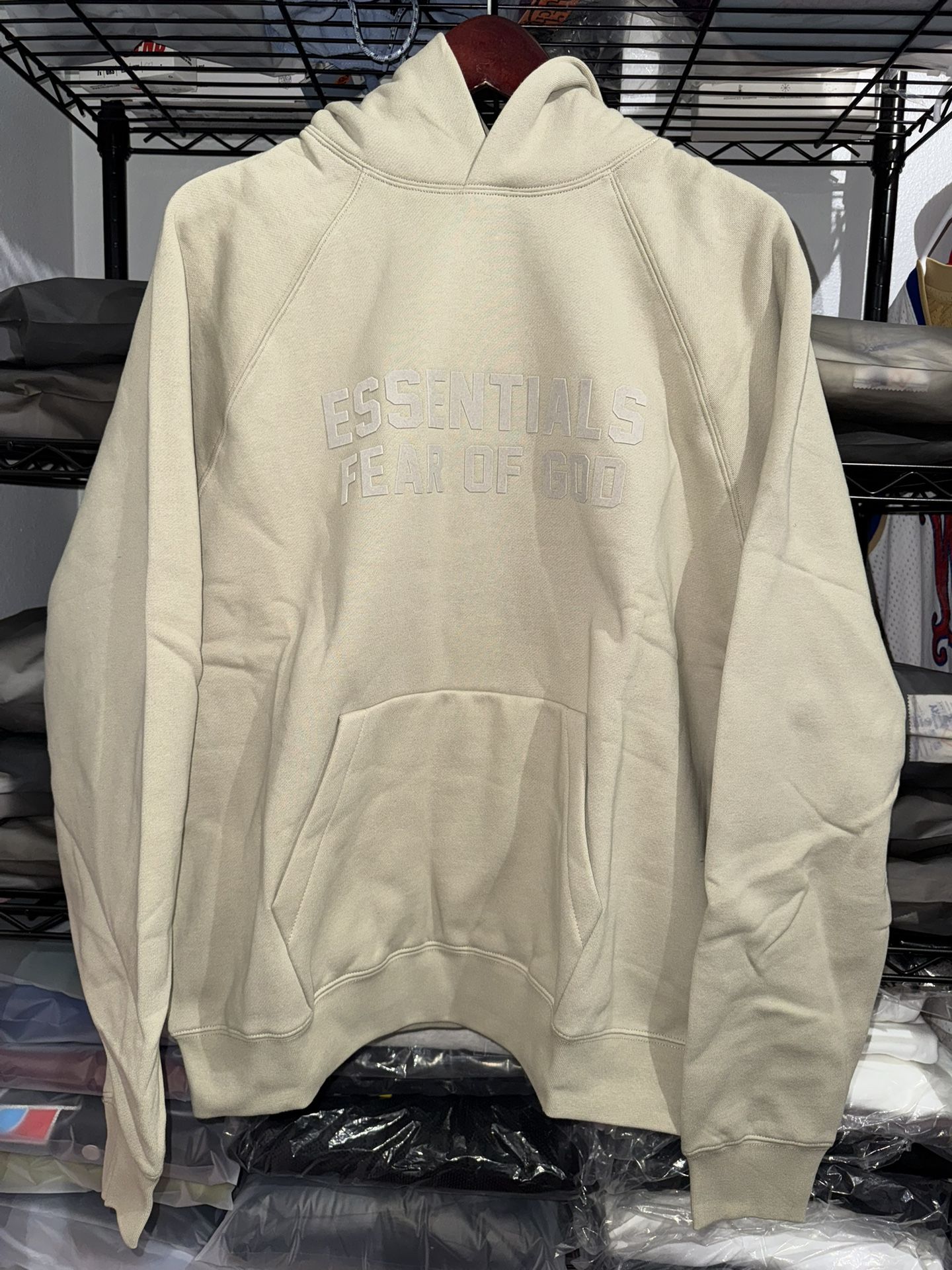 Essentials Fear Of God Hoodie Size M Smoke Color