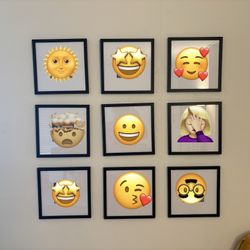 Set Of 9 Wall Frames 