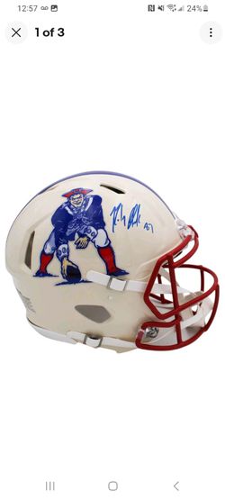Rob Gronkowski Signed New England Patriots Full-Size Helmet