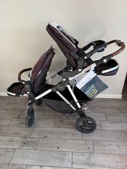 Mockingbird Double Stroller with Car Seat Adapter